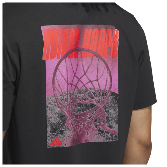 Adidas Ανδρική κοντομάνικη μπλούζα Hoops Graphic Tee Adidas Ανδρική κοντομάνικη μπλούζα Hoops Graphic Tee